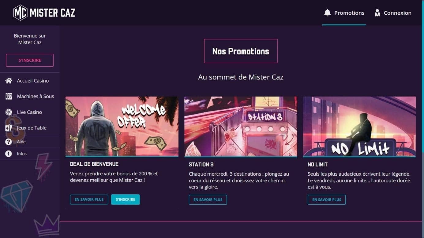 promotions de Mister Caz